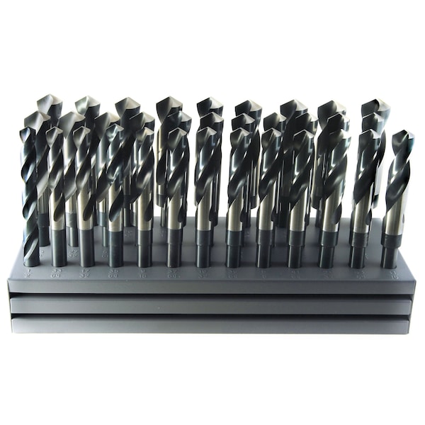 32PC S&D "FLAT" STAND SET 1/2-1" BY 64TH W/Drill